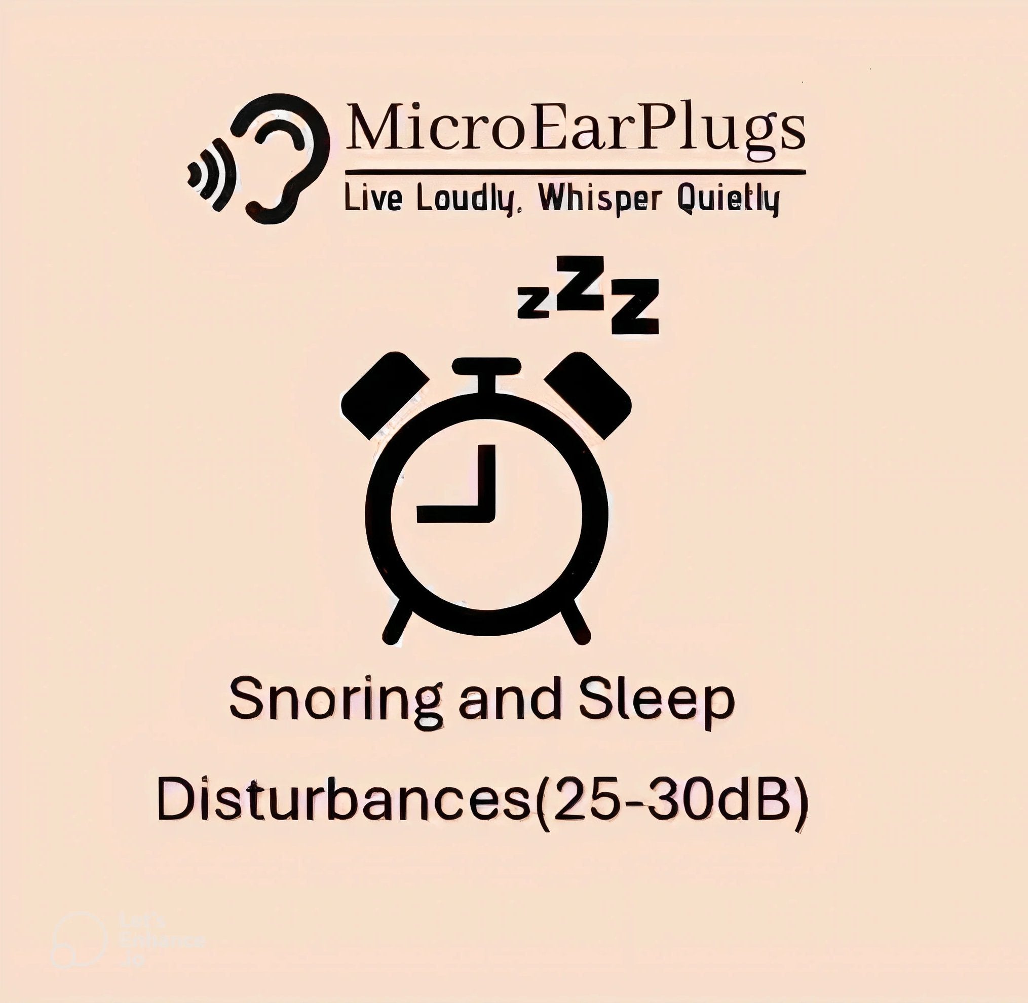 Sleep Aid - Micro Ear Plugs reduce environmental noise disturbances Ultra-soft silicone design for all-night comfortable wear