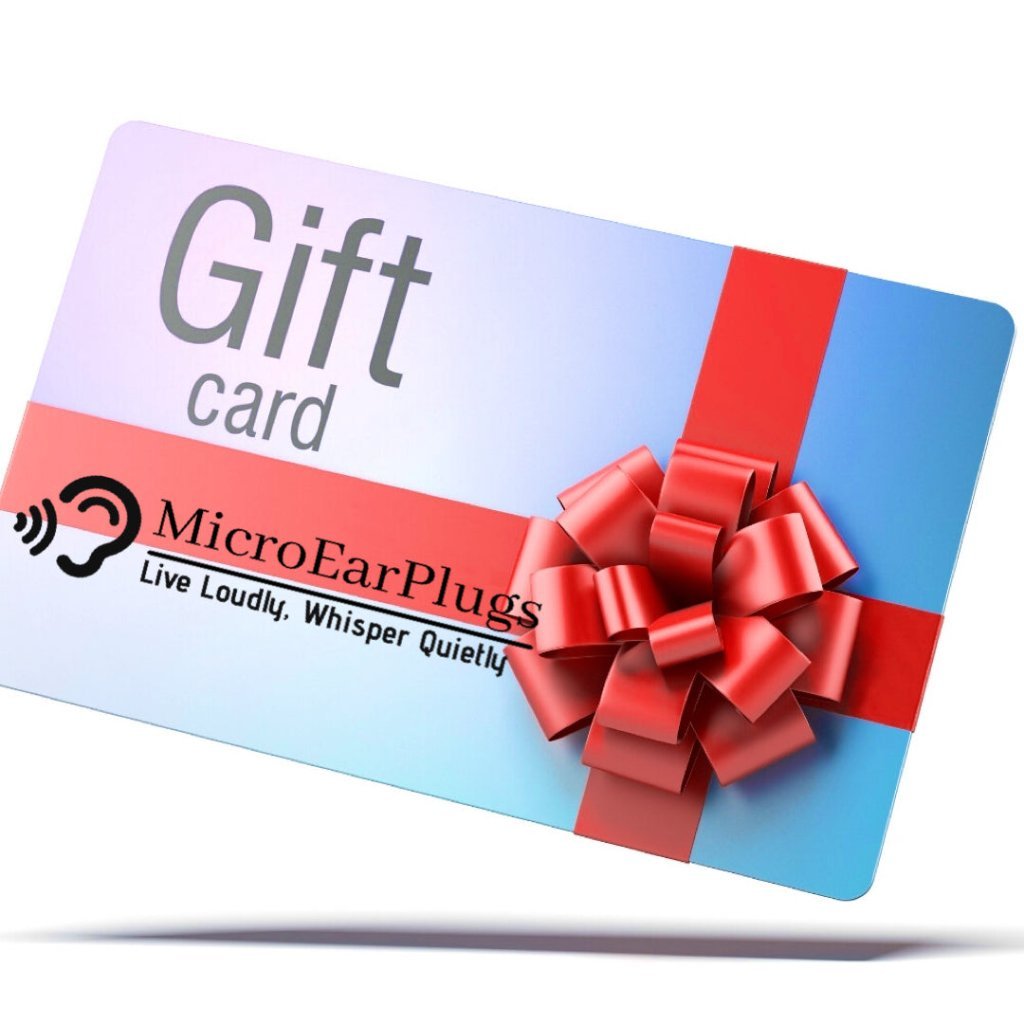 Micro EarPlugs Gift Cards | Give the Gift of Peace & Quiet - Micro Ear Plugs