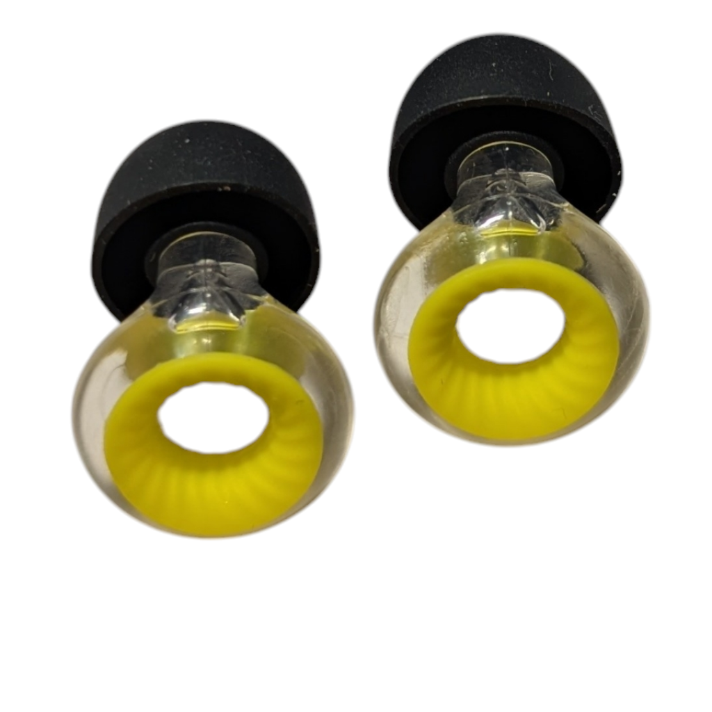 Micro Kids Rings. Shielding Sensitive Ears - 18 dB NRR - Micro Earplugs yellow